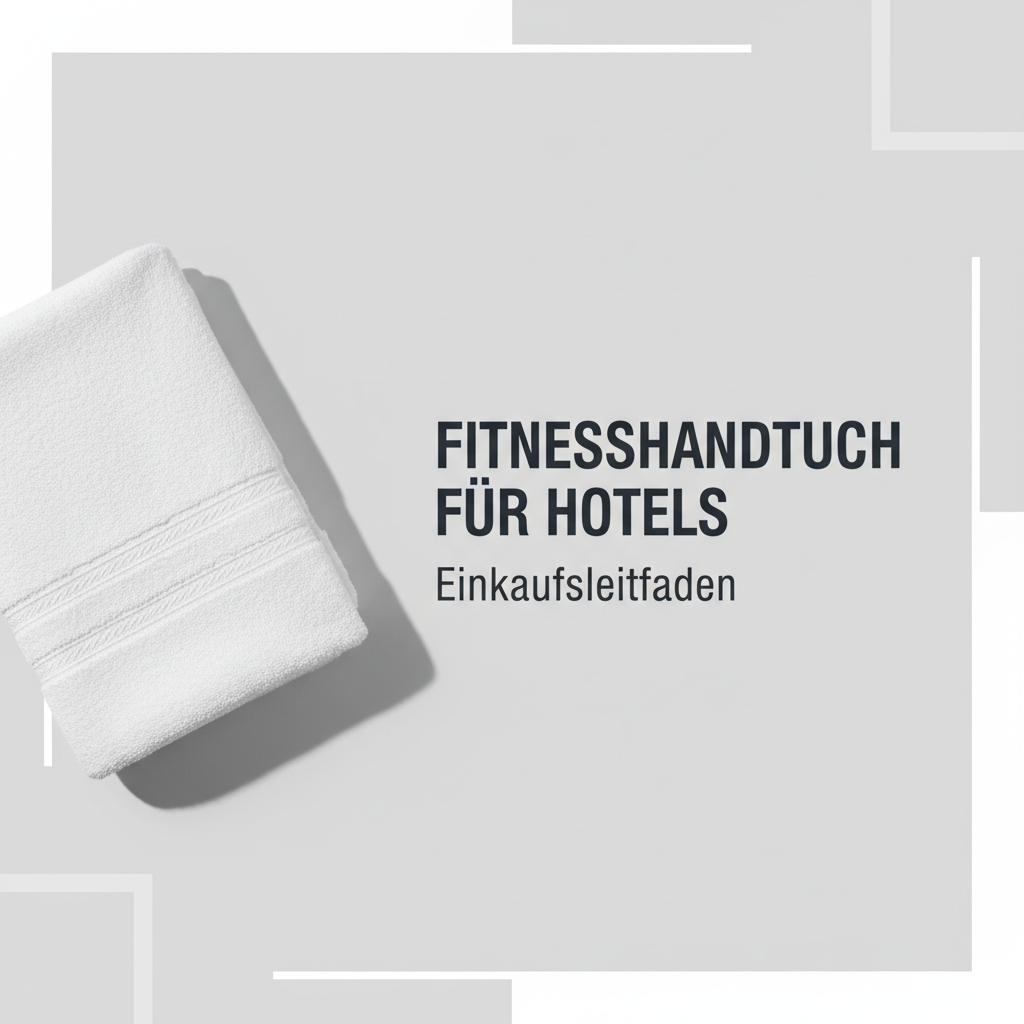 Fitnesshandtücher für Hotels aus Baumwolle gestapelt im Hotel-Fitnessbereich mit Selbstbedienungsspender