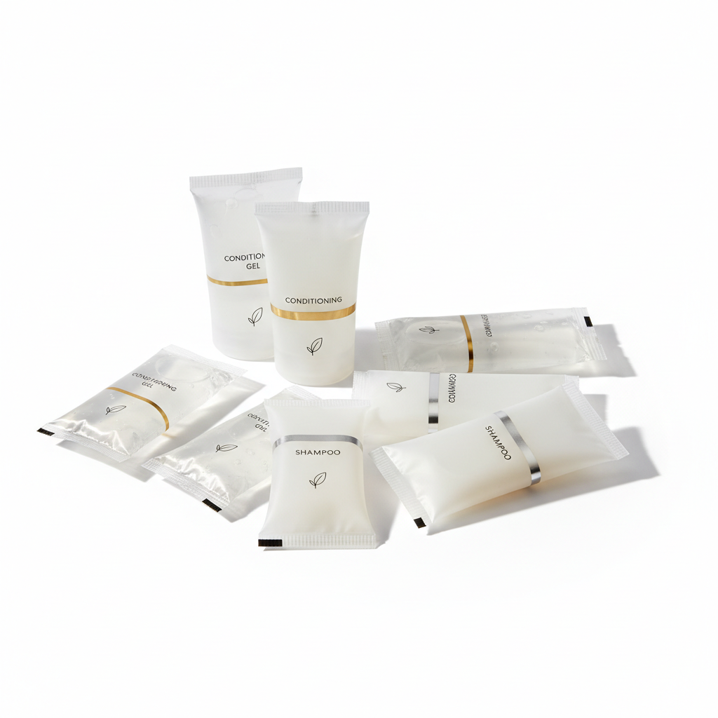 Sobres monodosis de gel y champú