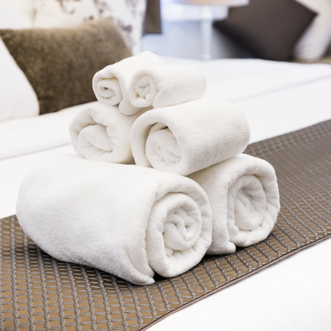 Toallas blancas para hostelería