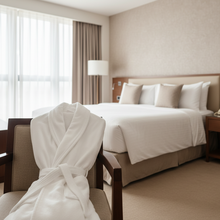 Albornoces para hotel de rizo americano 100% algodón