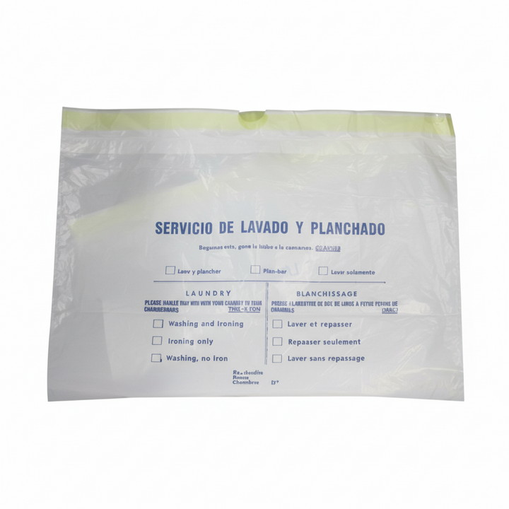 Sac à linge sans fermeture éclair, idéal pour les hôtels.