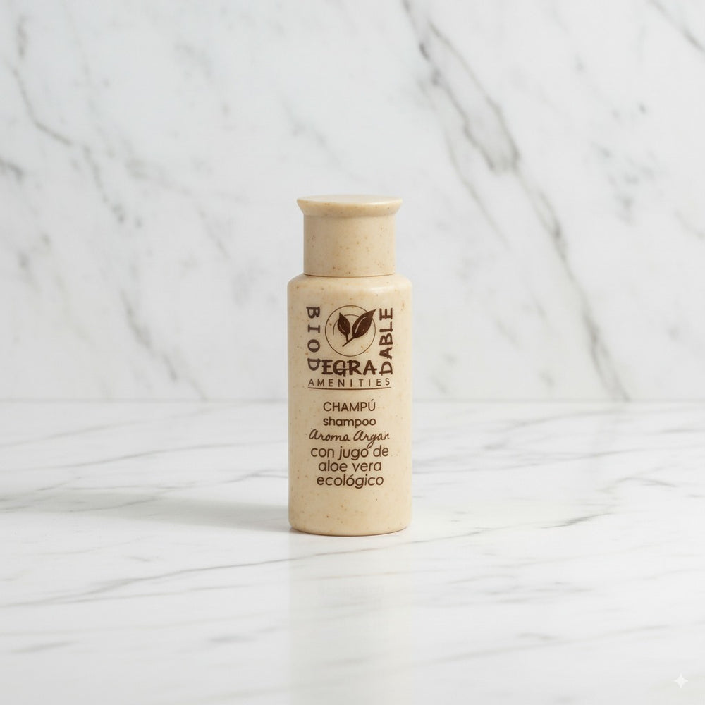 Champú de hotel en botella biodegradable al por mayor