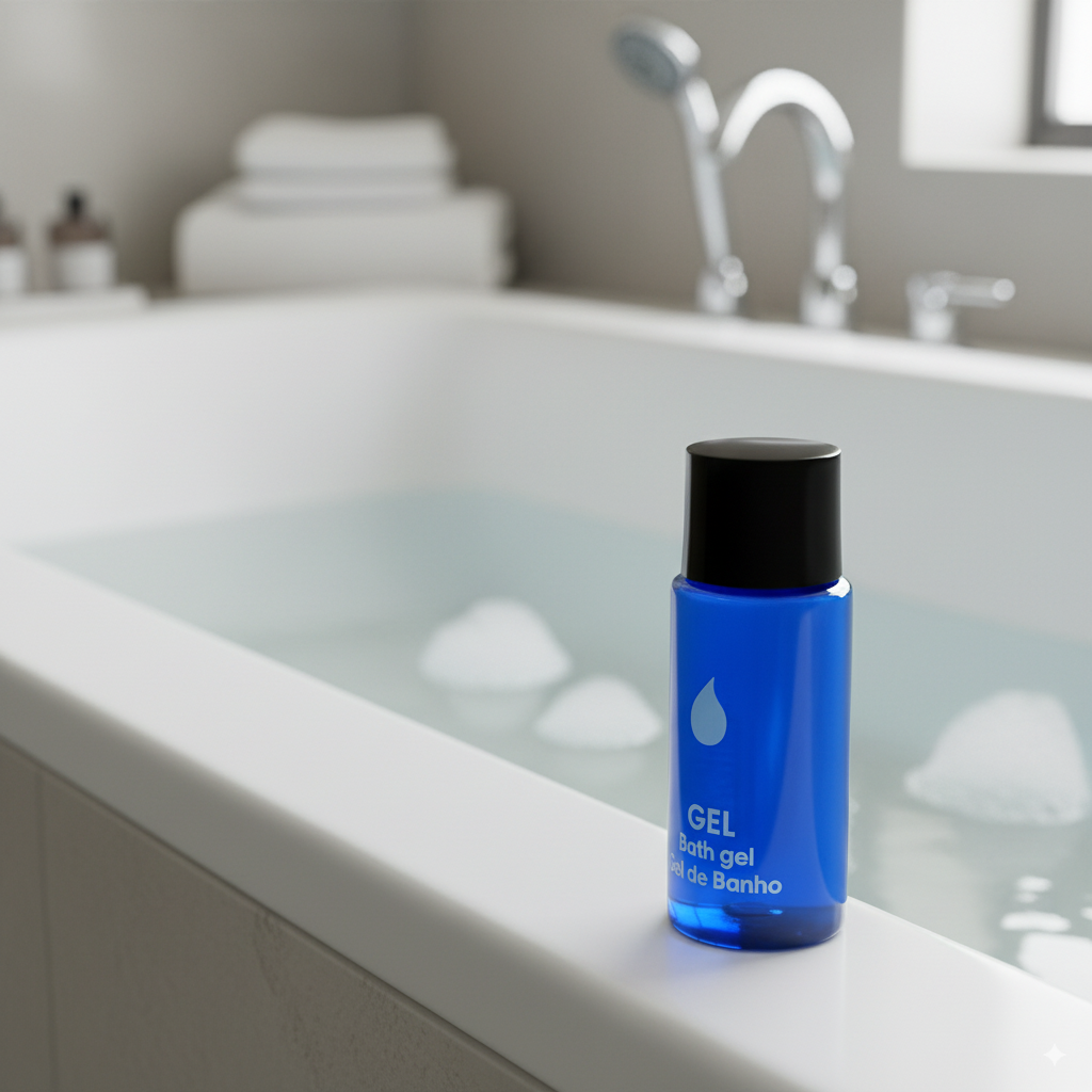 Botella de Gel Dreams para baños de hoteles y apartamentos turísticos