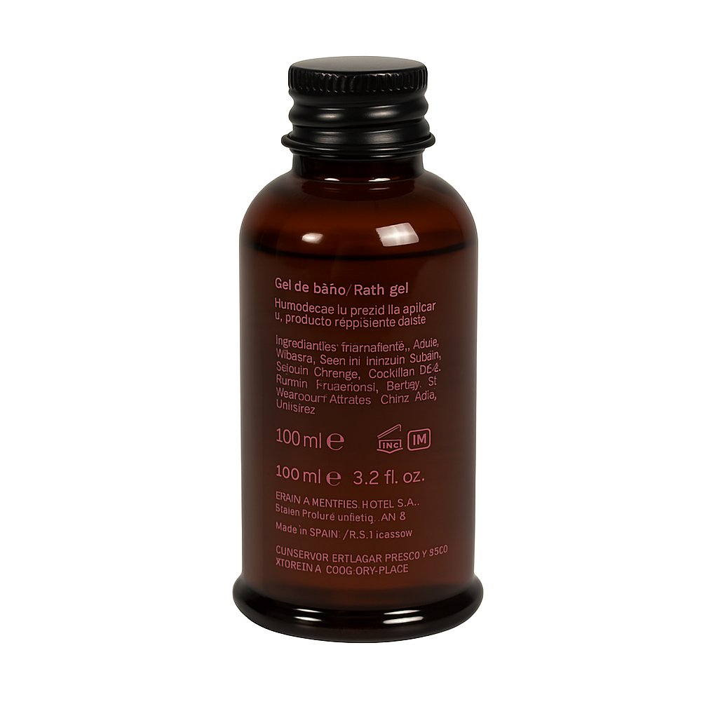 Amenities de baño: botella de gel para hotel Esencia 40 ml