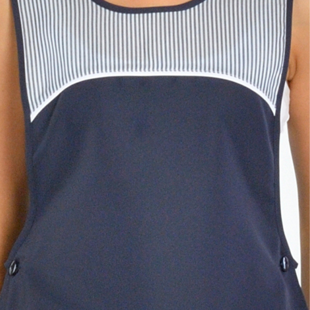 Estola profesional con bolsillos para mucama de hotel