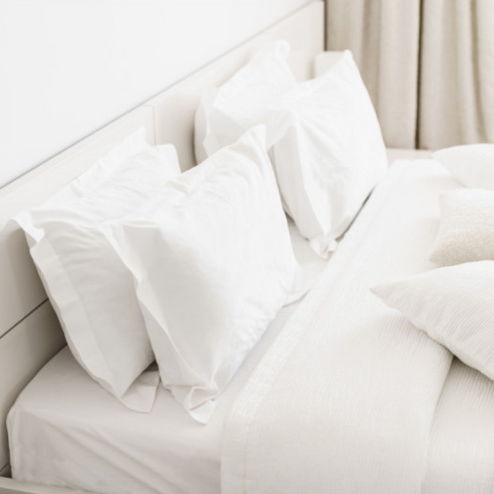 Fundas de almohadas para hoteles 144 hilos mezcla algodón y poliéster