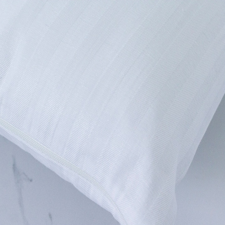 White pillowcase for hospitality and tourist accommodation
