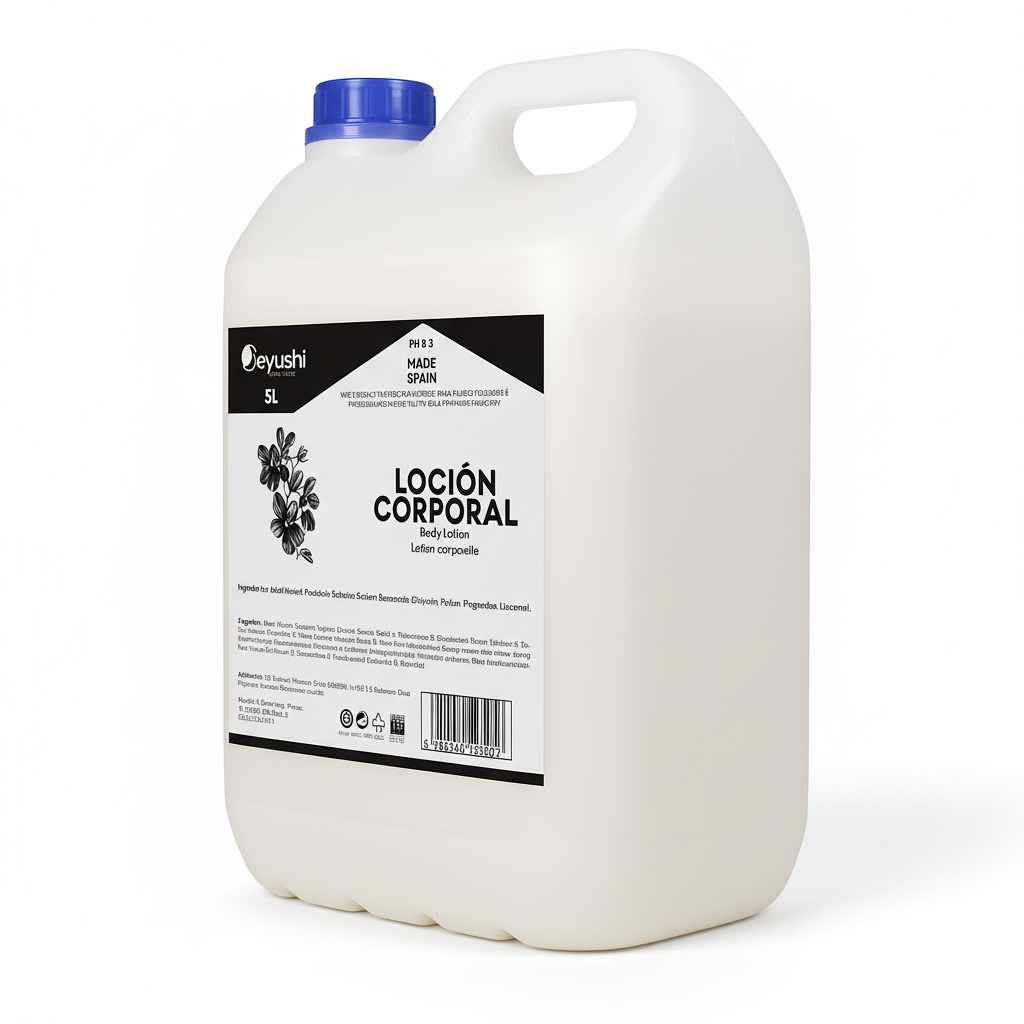 Envase grande de loción corporal para hotel, formato 5L