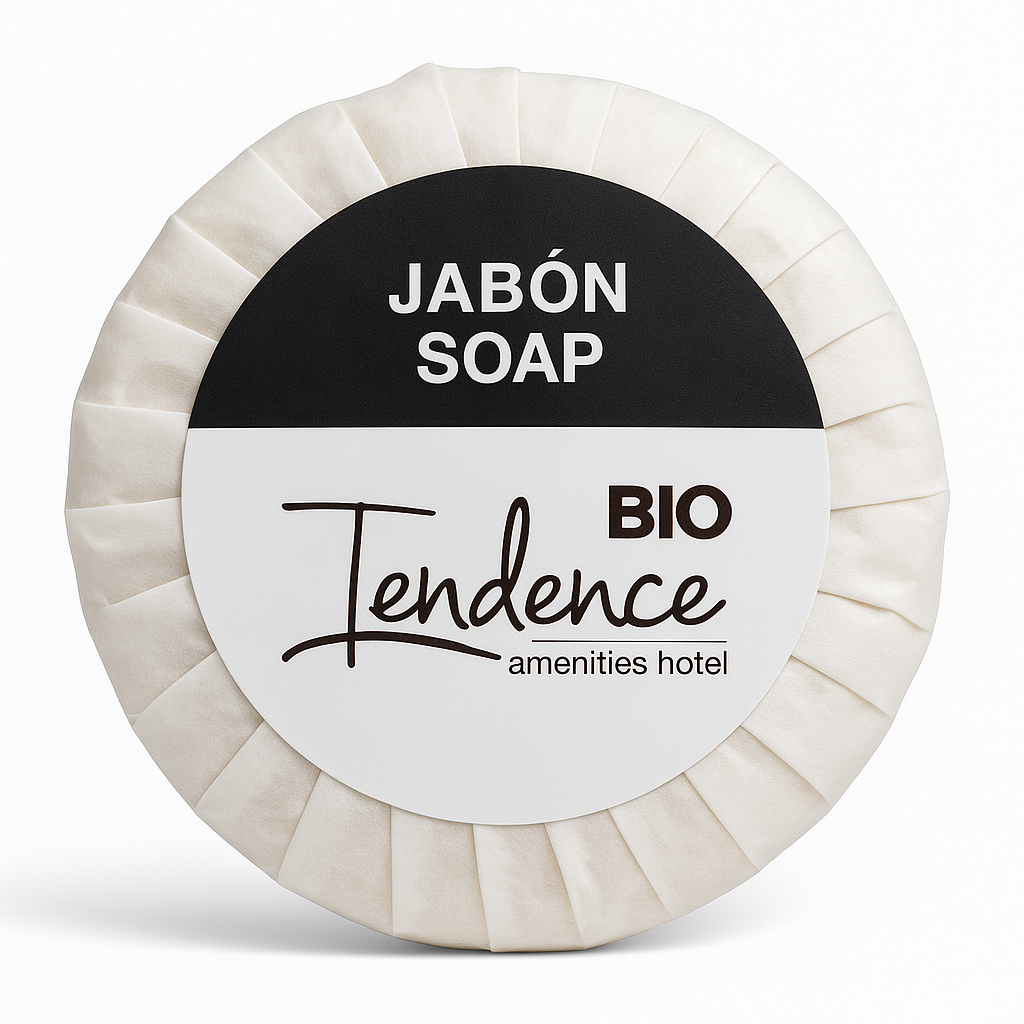 Dosificador Jabón Hotel BIO 15 g, jabón biodegradable para hoteles y hostelería.