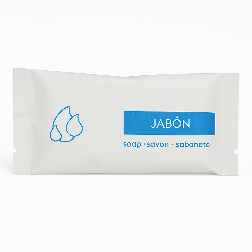 Jabón Jazmín 10 g en envoltorio de papel piedra para hoteles