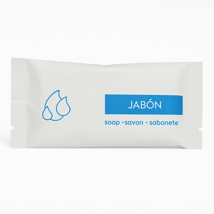 Jabón Jazmín 10 g en envoltorio de papel piedra para hoteles