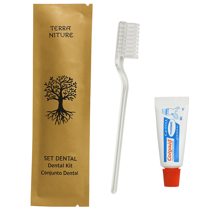 Praktisches Dental-Kit für Touristenunterkünfte.