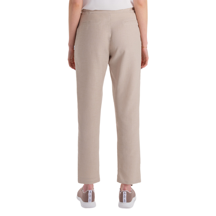 Pantalón profesional beige para uniformes de recepción