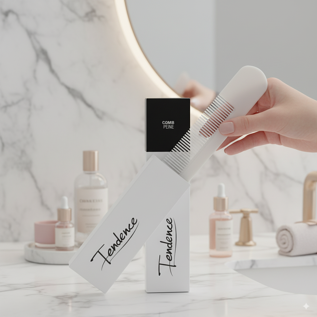 Peine de hotel práctico y sofisticado para amenities.