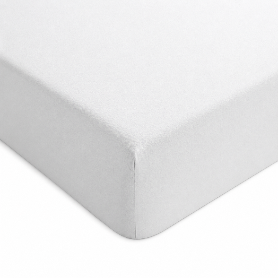Protector colchón hotel TENCEL reverso poliuretano impermeable transpirable blanco, apto secadora 70 °C para hoteles y alojamientos turísticos al por mayor