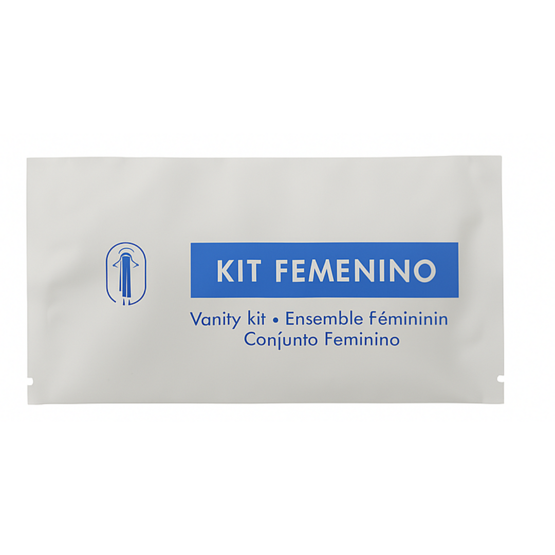 Kit femenino al por mayor sostenible para hoteles