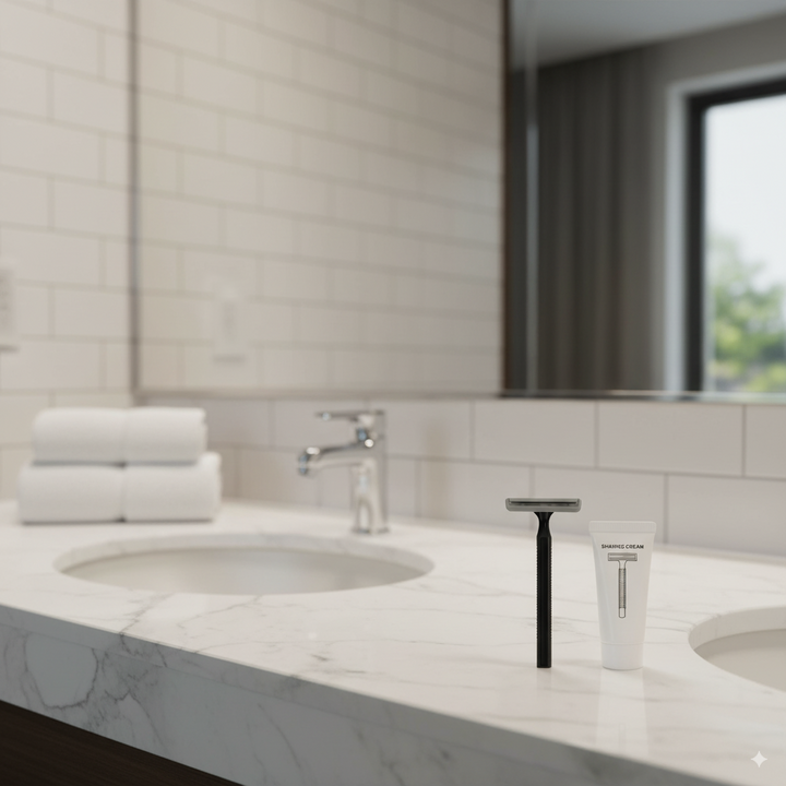 Kit de afeitado para hombres con máquina y crema de afeitar de 10 g