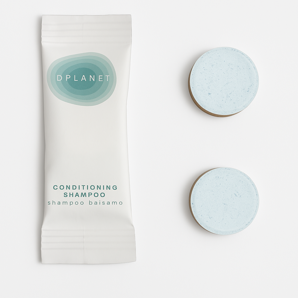 Champú acondicionador de baño ecológico para hoteles