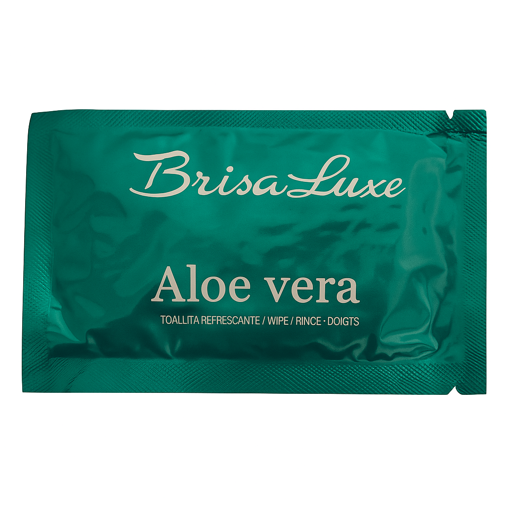 Aloe-Vera-Tcher fr Hotels, 8 x 13 cm | Feucht  Getestet  Grohandel