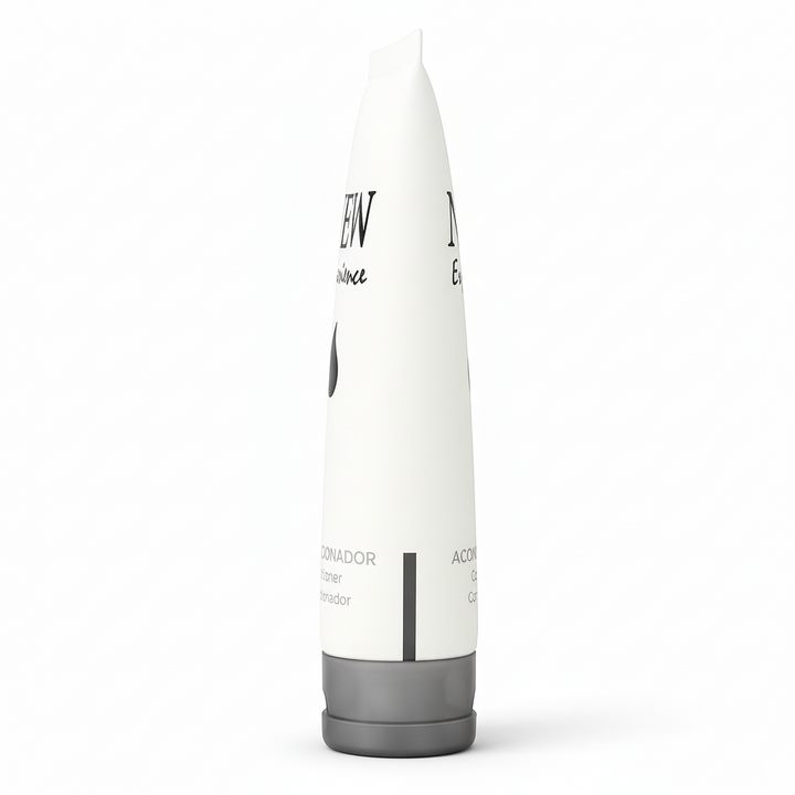 Acondicionador Nex en formato hotelero 30 ml, práctico para resorts y spas.