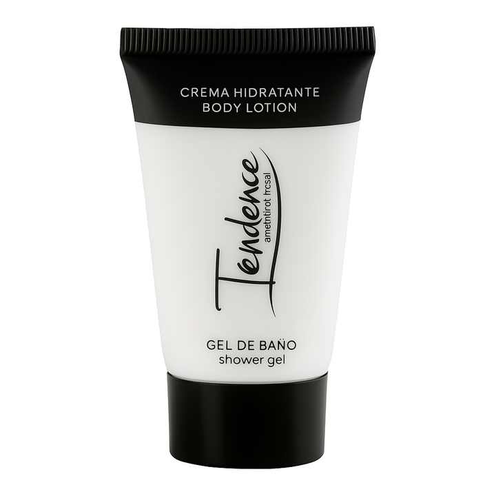Tubo de crema hidratante 30 ml como amenity para hoteles.