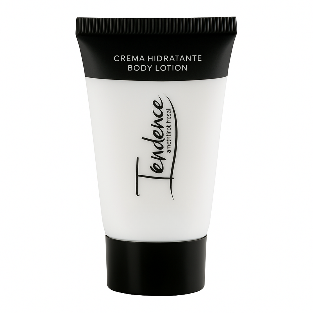 Tubo de crema hidratante 30 ml como amenity para hoteles.