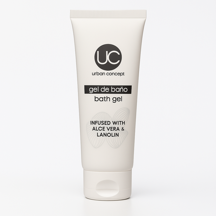 Tubo de gel de baño Urban 30 ml para hoteles