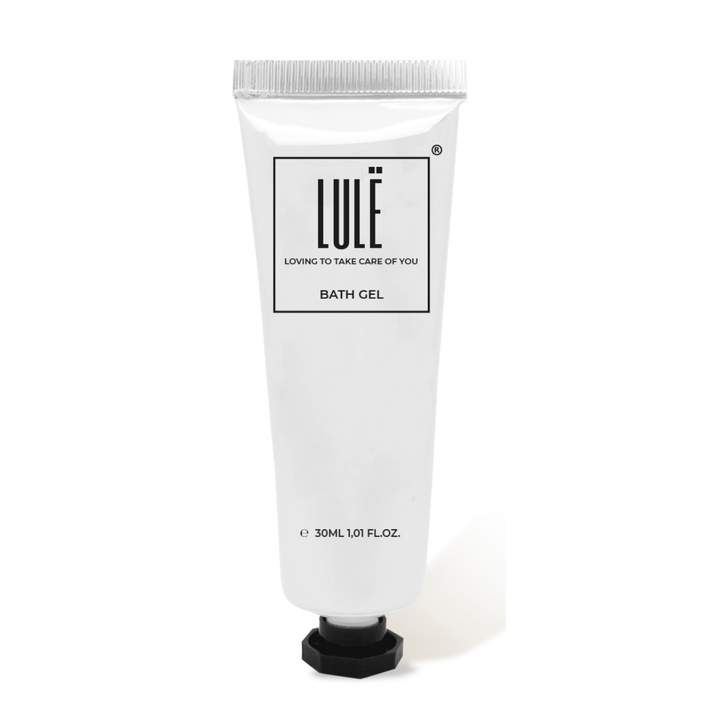 30-ml-Tube mit Lule-Duschgel aus Aluminium mit Schraubverschluss und Sicherheitssiegel, Premium-Toilettenartikel für Hotels und das Gastgewerbe