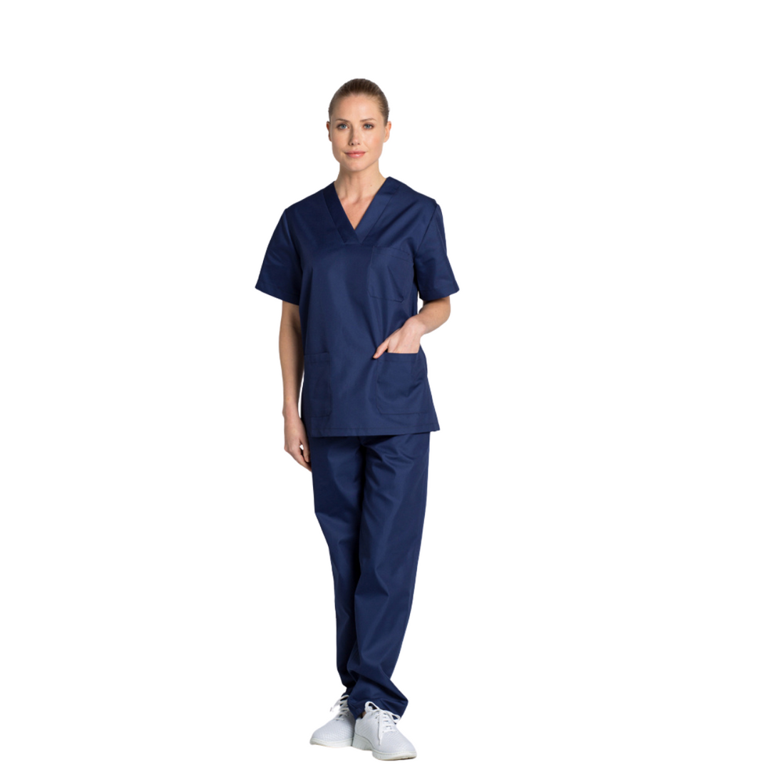 Uniforme professionale blu per spa di lusso