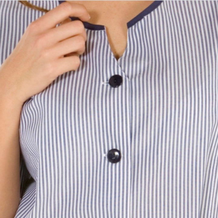 Blue unisex workwear for housekeeping in hotels