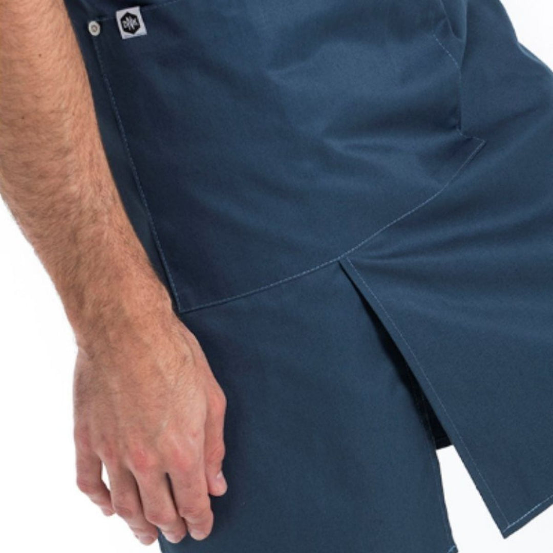 Delantal resistente unisex con bolsillo doble para bares y cafeterías