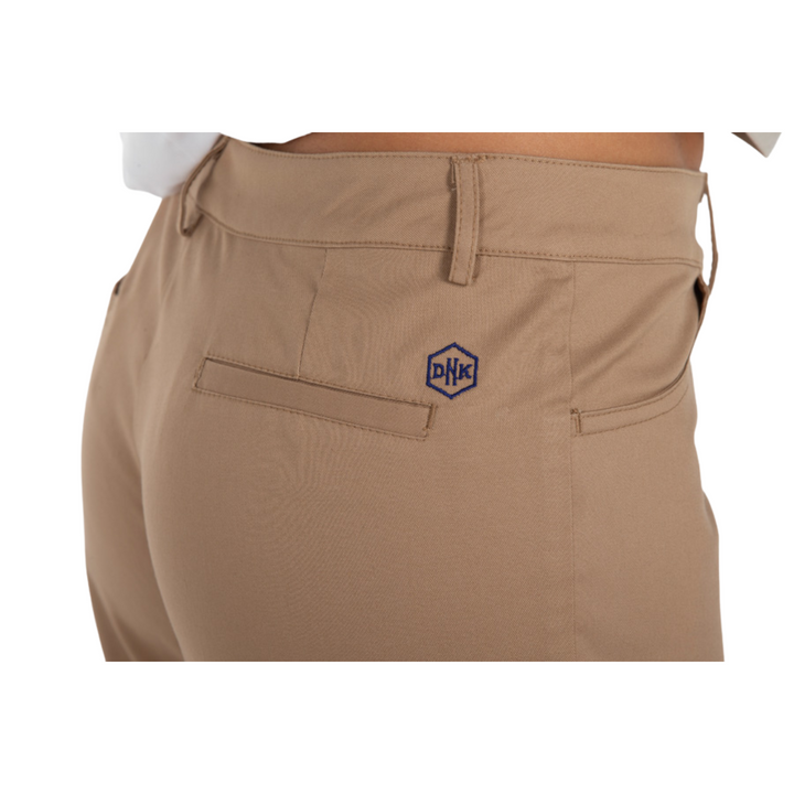Uniforme hostelería pantalón beige femenino con elastano