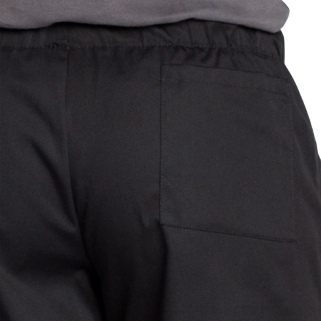 Pantalones de cocina negros resistentes para hostelería