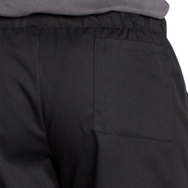 Pantalones de cocina negros resistentes para hostelería