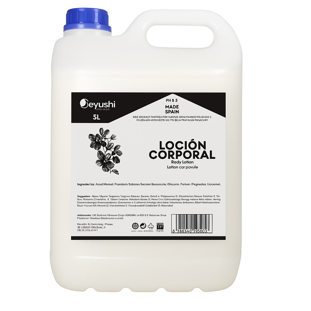 5-Liter-Flasche mit Körperlotion für Hotels.