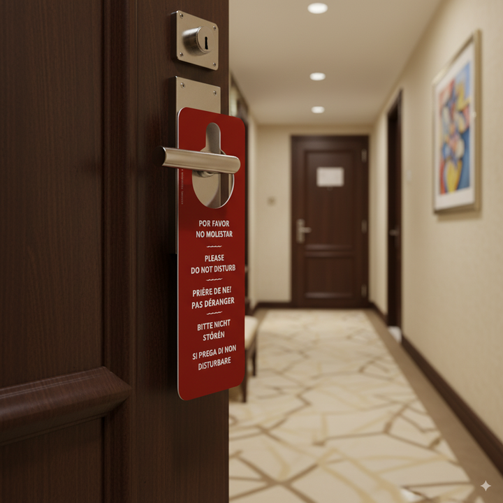 Stabile und sichtbare Bitte-nicht-stören-Karte für Hotelzimmer