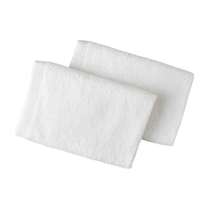 Detalle del rizo americano en toalla de hotel básica 500 g/m²