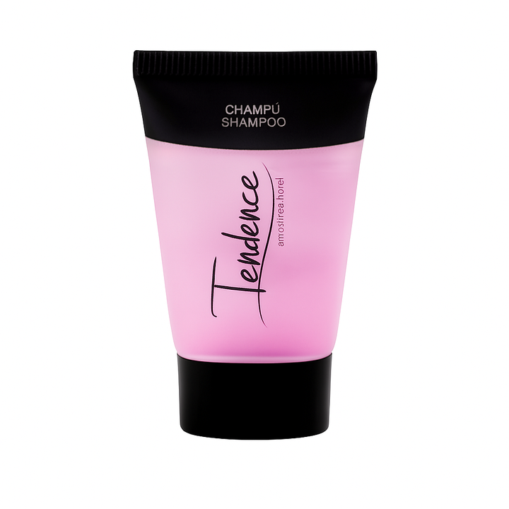 Hotel Shampoo Tube 30 ml transparent für Annehmlichkeiten.