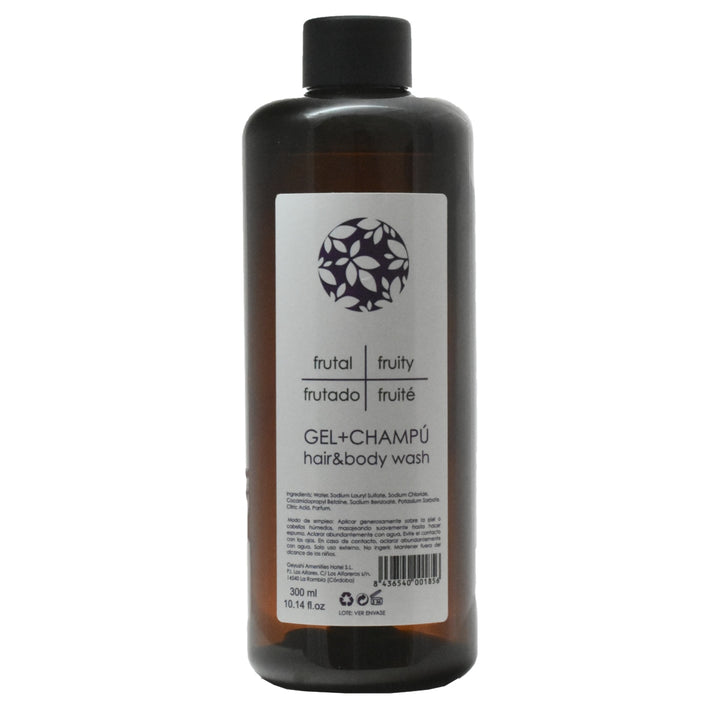 Shampoo- und Gelspender für Hotels in bernsteinfarben