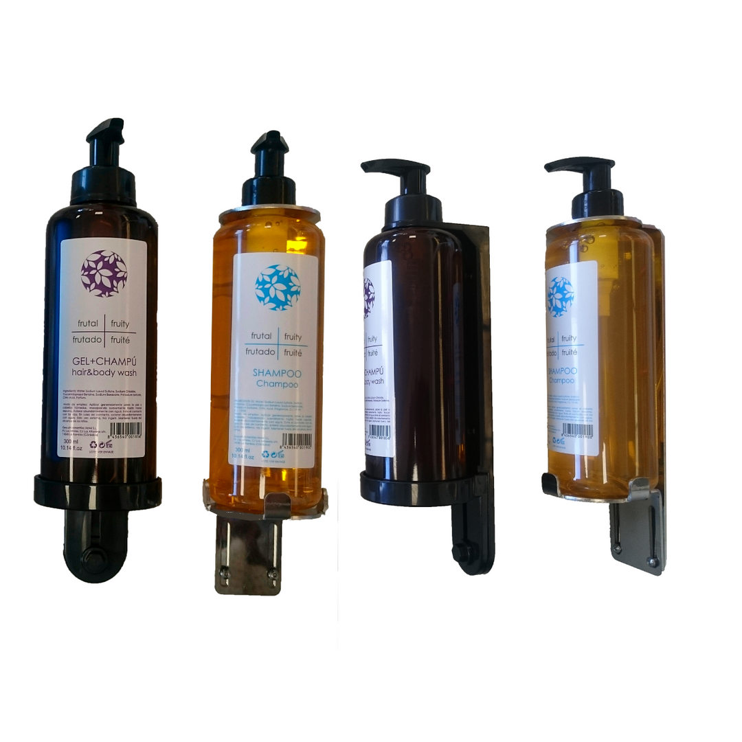 bernsteinfarbene flasche 300 ml spender für hotels