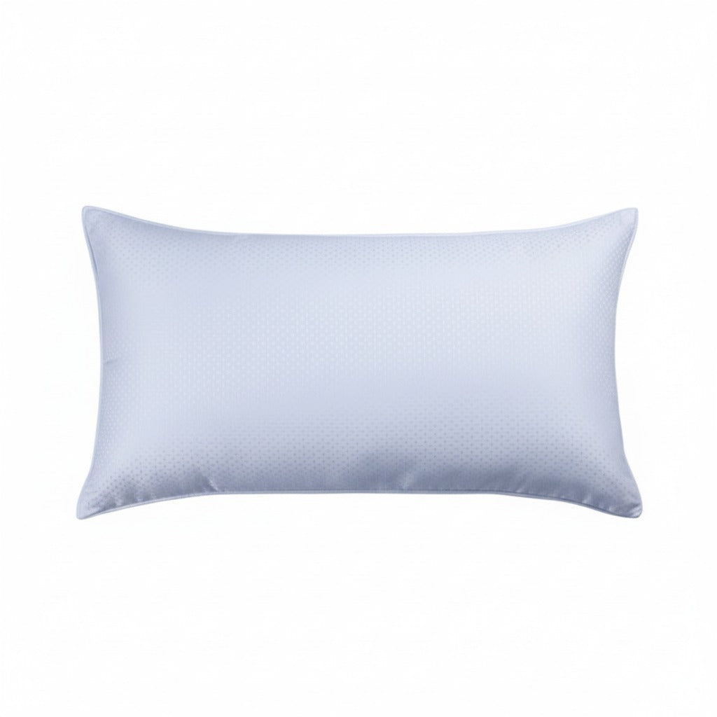 Soft siliconized hollow fiber hotel pillow