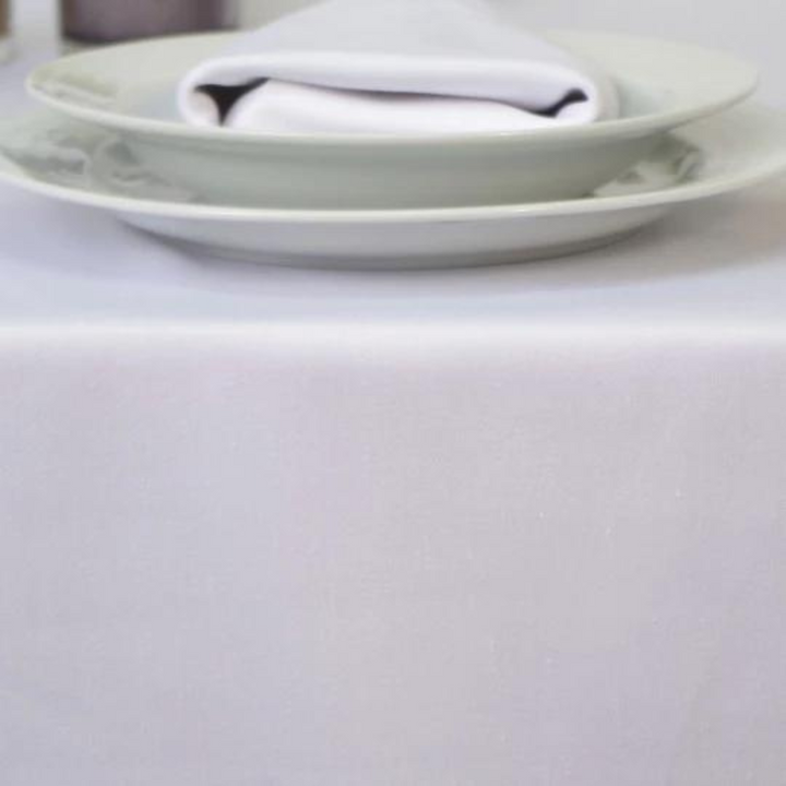 White Satin Tablecloth