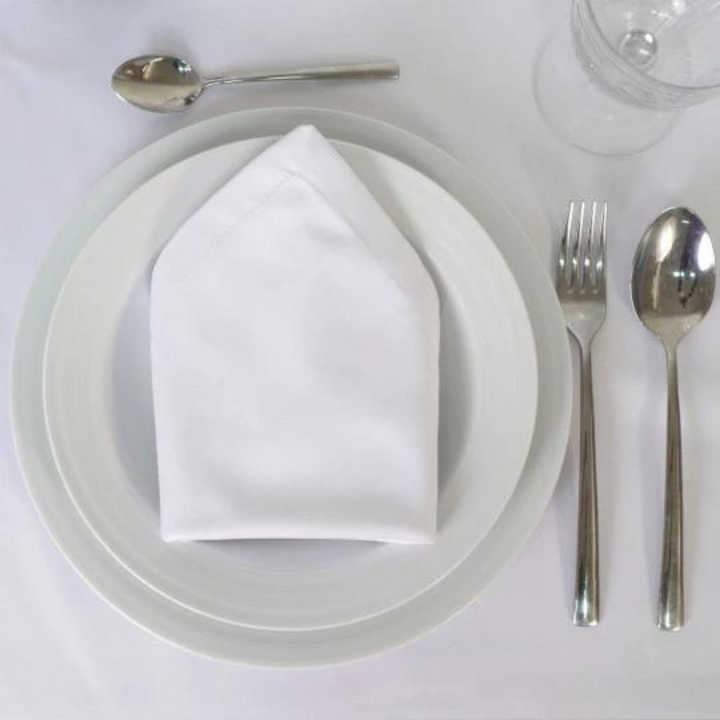 White Satin Tablecloth