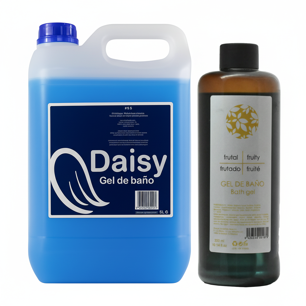Wholesale bath gel in 5-liter bottle format
