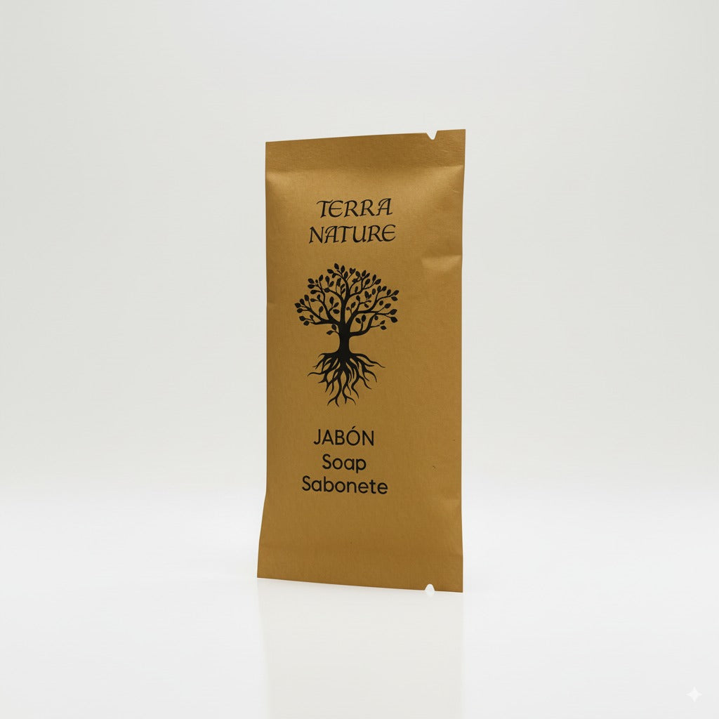 Small soap for ecological and sustainable hotel