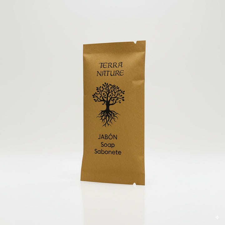 Small soap for ecological and sustainable hotel