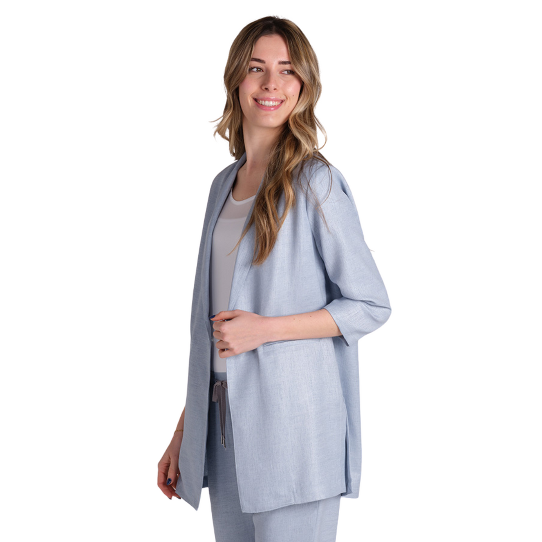 Light blue women's dress for hotel reception uniforms