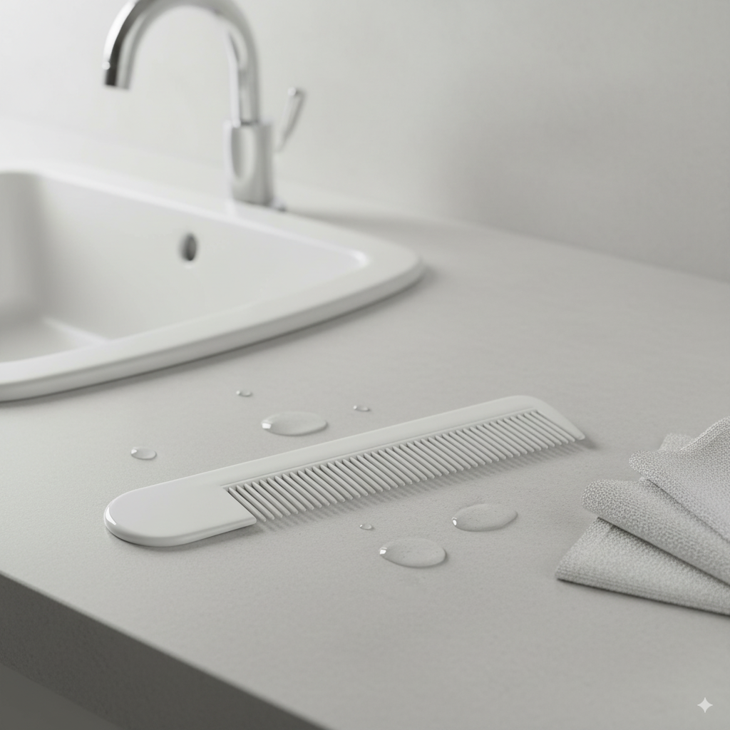 Practical and comfortable hotel combs for amenities.