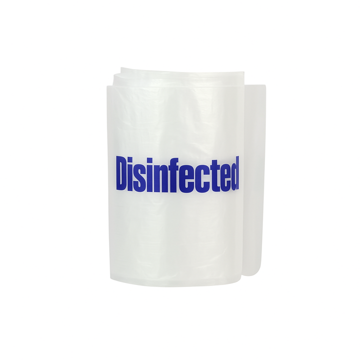 WC plastic strip seal for hotels, ideal for hygiene in bathrooms.