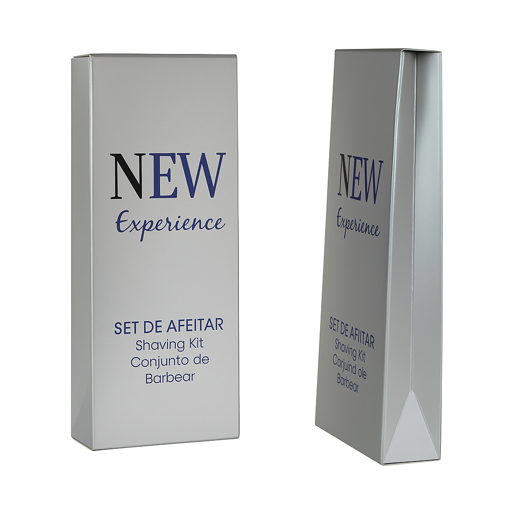 Nex Shaving Set ideal as a male amenity in tourist accommodations.